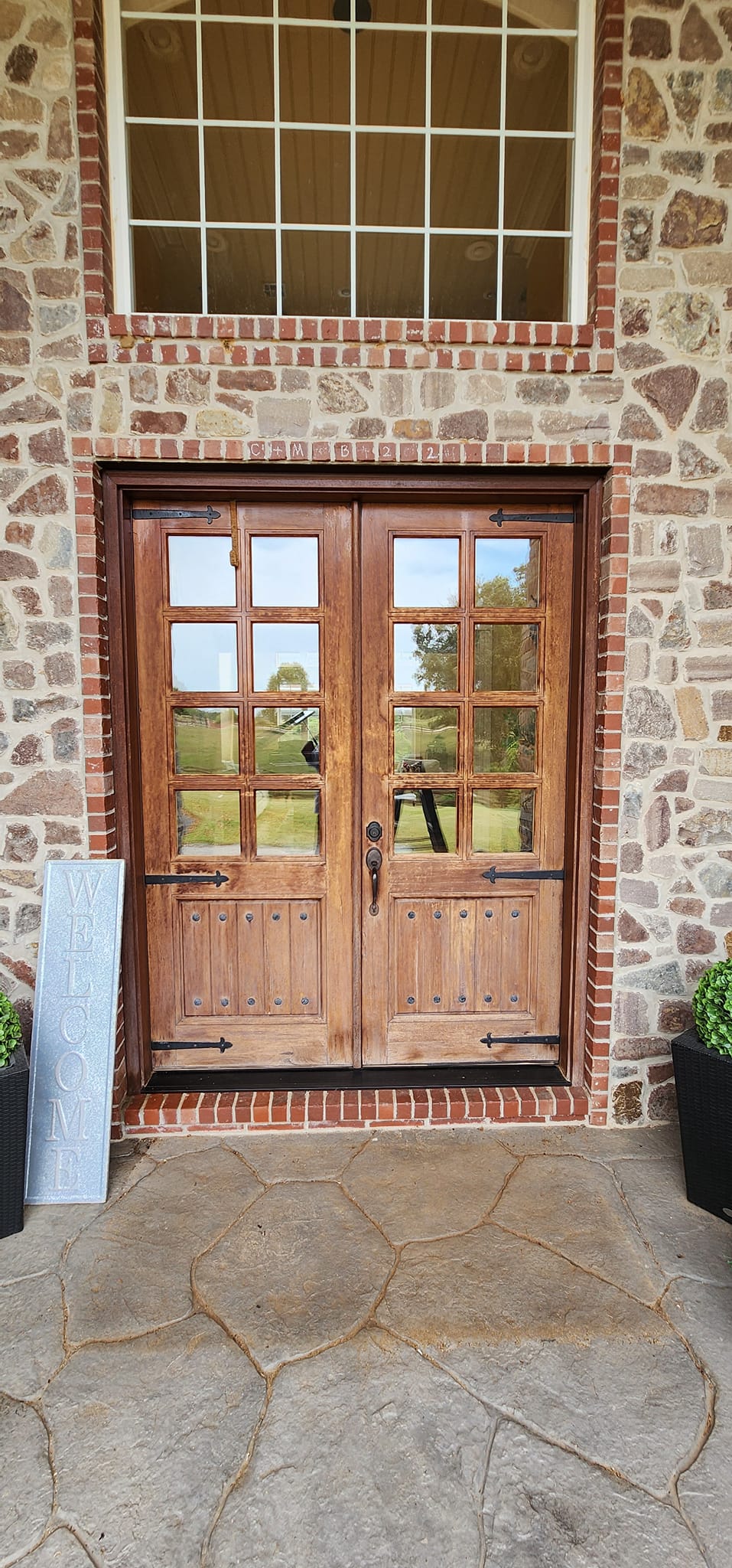 Before: Front door refinishing